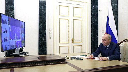 Совещание с членами Совета Безопасности. Фото: kremlin.ru