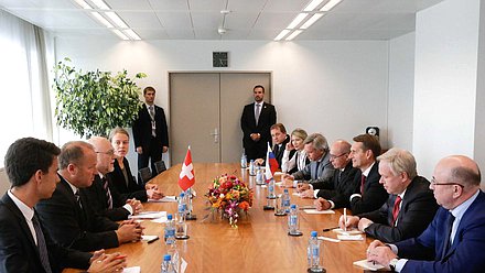   Встреча Сергея Нарышкина с Председателем Национального Совета Федерального Совета Швейцарской Конфедерации Руди Лустенбергом.