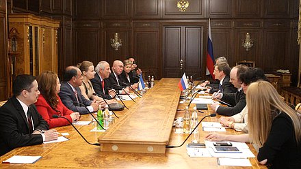    Встреча заместителя Председателя Государственной Думы Николая Левичева с делегацией законодательной ассамблеи республики Эль-Сальвадор.
