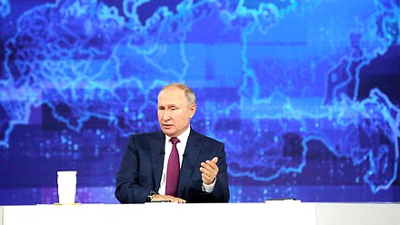 «Прямая линия с Владимиром Путиным». Фото: kremlin.ru