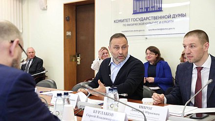 Председатель Комитета по физической культуре и спорту Дмитрий Свищев и Первый заместитель Председателя Комитета Дмитрий Пирог