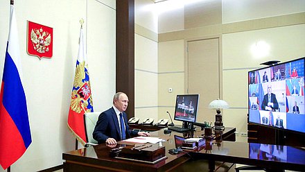 Совещание с постоянными членами Совета Безопасности. Фото: kremlin.ru