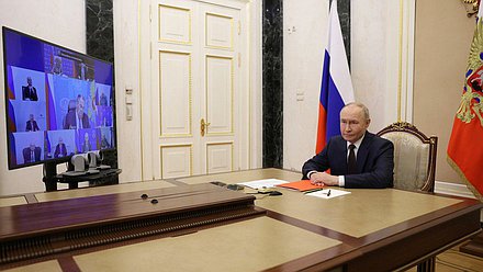 Совещание с постоянными членами Совета Безопасности. Фото: kremlin.ru