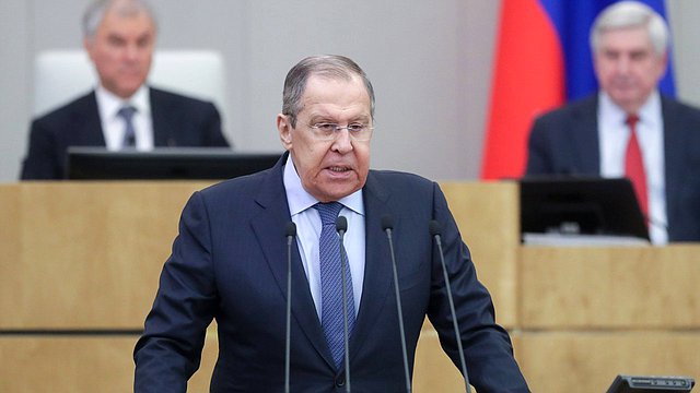 El Ministro de Relaciones Exteriores de la Federación de Rusia Sergey Lavrov