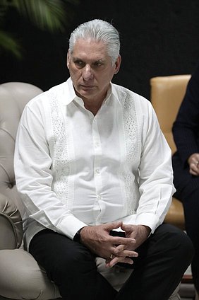 Presidente de la República de Cuba Miguel Díaz-Canel Bermúdez