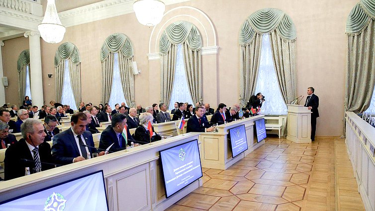 Выступление Председателя Государственной Думы Вячеслава Володина на девятом пленарном заседании Парламентской Ассамблеи Организации Договора о коллективной безопасности.