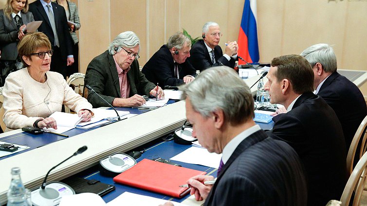 Встреча представителей делегации России в ПАСЕ с Президентским комитетом Парламентской ассамблеи Совета Европы.