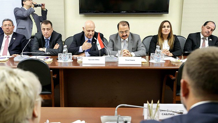 Meeting with the delegation of the People's Council of the Syrian Arab Republic