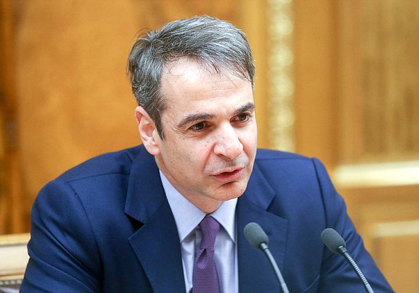 President of the New Democracy Party Kyriakos Mitsotakis