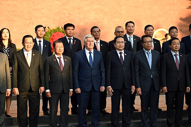 First Deputy Chairman of the State Duma Ivan Melnikov and Chairman of the National Assembly of the Socialist Republic of Vietnam Trần Thanh Mẫn