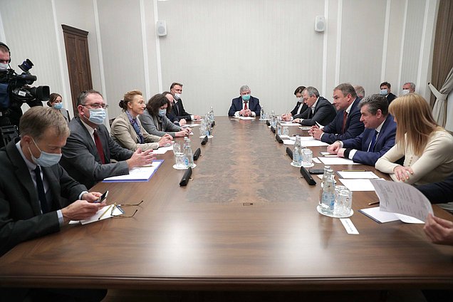 Meeting of Deputy Chairman of the State Duma Petr Tolstoy and Secretary General of the Council of Europe Marija Pejčinović Burić