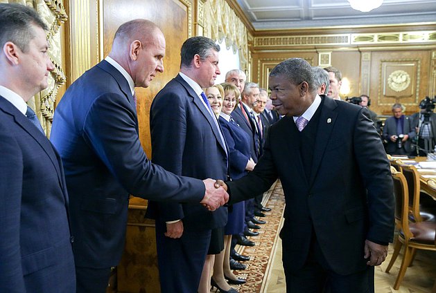 Member of the Committee on Energy Aleksandr Karelin and President of Angola João Lourenço