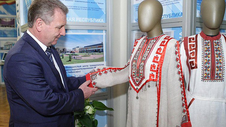 Открытие выставки, посвящённой Дням Чувашской Республики в Государственной Думе.