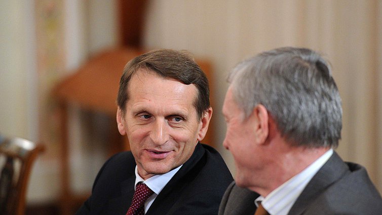 Встреча Президента России Владимира Путина с членами Совета Парламентской Ассамблеи Организации Договора о коллективной безопасности 