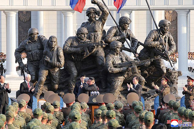 Opening ceremony of the Memorial Complex and Museum of the Military Deeds of Heroes of Foreign Military Operation. Photo credit: KCNA