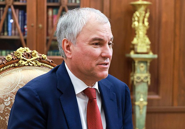 Встреча Президента РФ Владимира Путина с Председателем Государственной Думы Вячеславом Володиным. Фото: пресс-служба Президента РФ