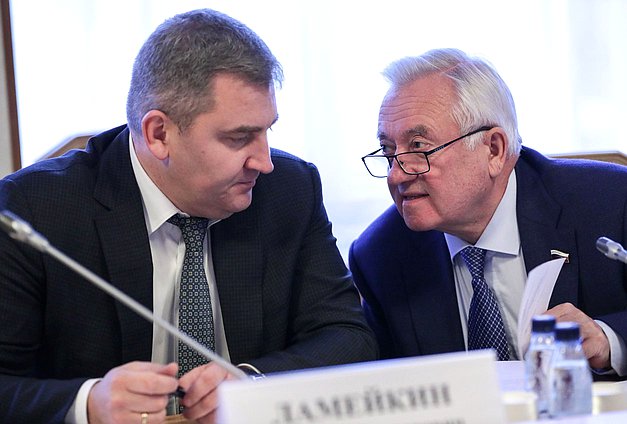 Заместитель Председателя Комитета по контролю Дмитрий Ламейкин и член Комитета Леонид Ивлев