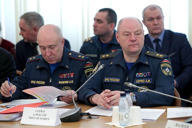 Заседание Комитета по безопасности и противодействию коррупции с участием руководителей МВД, МЧС и Минюста РФ