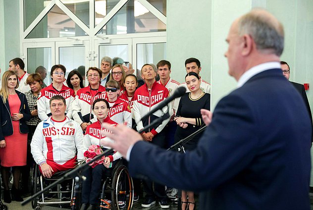 Открытие выставки, посвященной паралимпийскому движению в России и году до XVI Паралимпийских летних игр 2020 года в Токио
