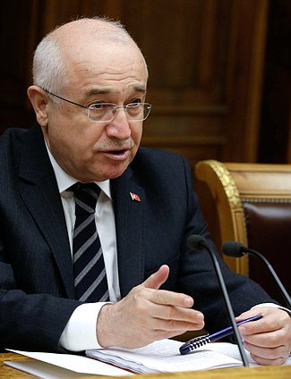 Встреча Председателя Государственной Думы Федерального Собрания Российской Федерации С.Е. Нарышкина с Председателем Великого Национального Собрания Турецкой Республики Дж.Чичеком.