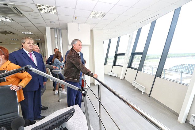 Председатель ГД Вячеслав Володин осмотрел ход подготовки к вводу в эксплуатацию аэропорта «Гагарин»