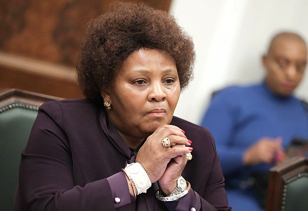Speaker of the National Assembly of the Parliament of the Republic of South Africa Nosiviwe Mapisa-Nqakula