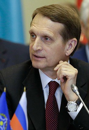 Рабочая поездка Председателя Государственной Думы Федерального Собрания Российской Федерации С.Е. Нарышкина в Северо-Западный федеральный округ. Встреча с Генеральным секретарём ОДКБ Бордюжей Николаем Николаевичем и ответственным секретарём ПА ОДКБ Рябухиным Петром Павловичем..