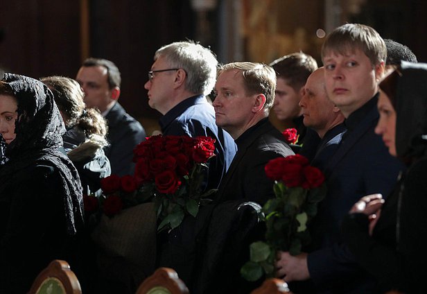 Церемония прощания с руководителем фракции ЛДПР Владимиром Жириновским