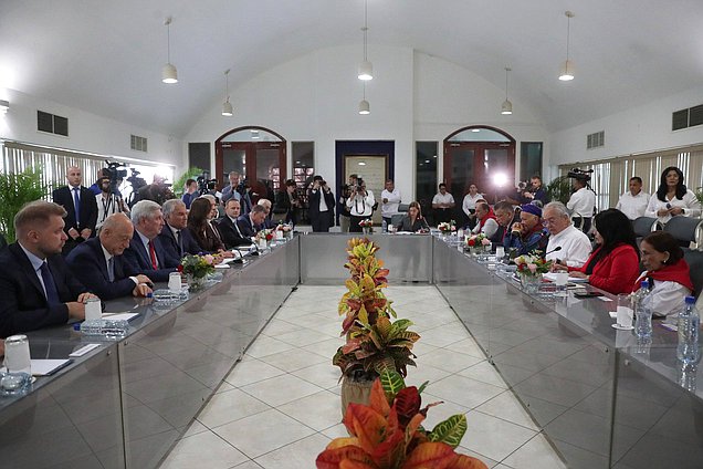Встреча Председателя Государственной Думы Вячеслава Володина с Председателем Национальной Ассамблеи Республики Никарагуа Густаво Эдуардо Поррасом Кортесом