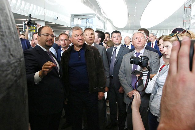 Председатель ГД Вячеслав Володин осмотрел ход подготовки к вводу в эксплуатацию аэропорта «Гагарин»