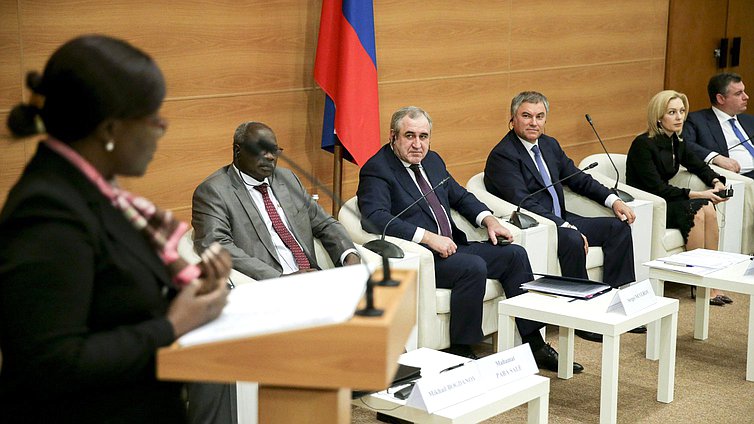 Meeting of Chairman of the State Duma Viacheslav Volodin with the ambassadors of African countries to the Russian Federation