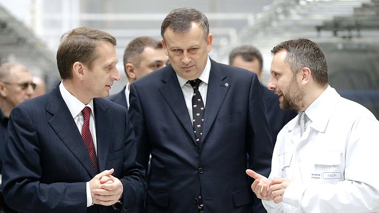 Рабочая поездка Председателя Государственной Думы Федерального Собрания Российской Федерации С.Е. Нарышкина в Северо-Западный федеральный округ. Посещение производственной площадки ООО "Форесия АДП"