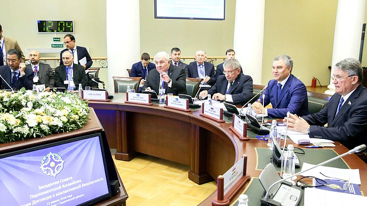 Заседание Совета Парламентской Ассамблеи ОДКБ в Санкт-Петербурге