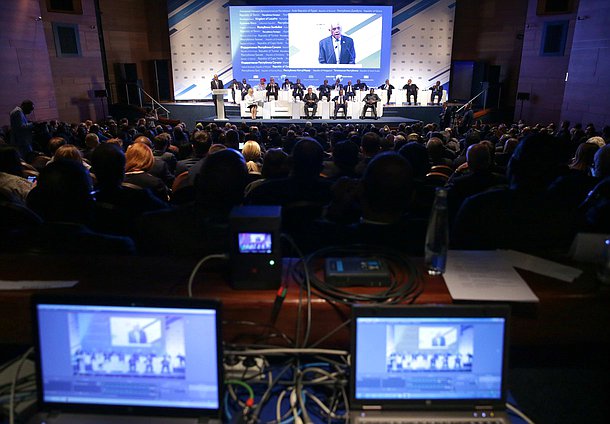 Пленарное заседание парламентской конференции «Россия-Африка»