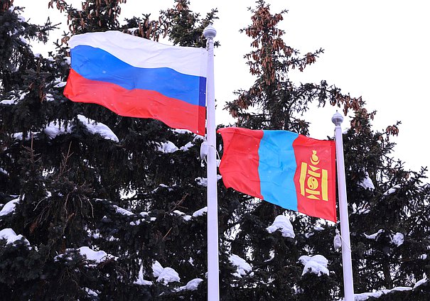 Флаги Россия Монголия