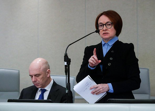 Министр финансов РФ Антон Силуанов и Председатель Банка России Эльвира Набиуллина