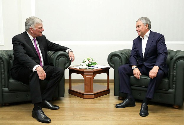 Chairman of the State Duma Viacheslav Volodin and President of the Billy Graham Evangelistic Association Franklin Graham