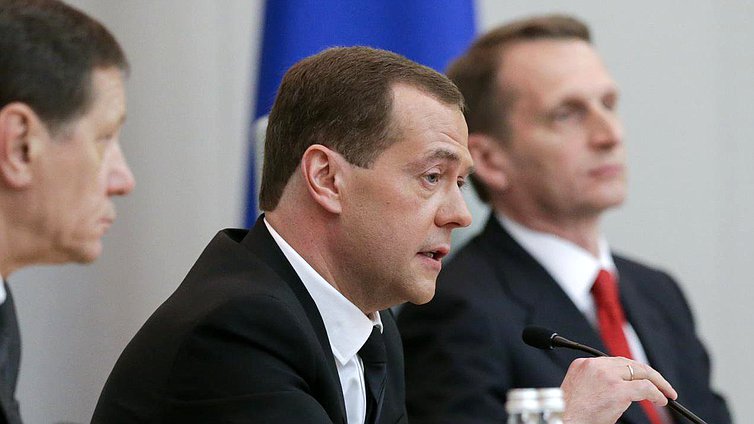 Выступление Председателя Правительства РФ Дмитрия Медведева.