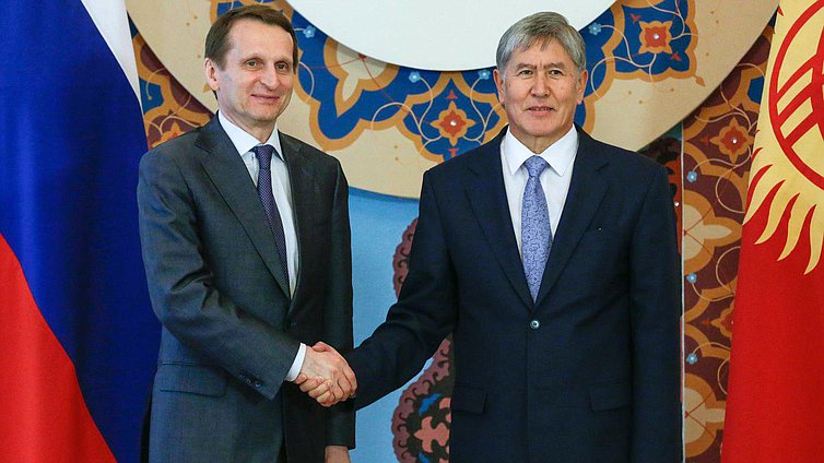 Встреча с Президентом Киргизской Республики Атамбаевым Алмазбеком Шаршеновичем.