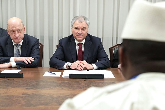 Chairman of the State Duma Vyacheslav Volodin and Deputy Chairman of the State Duma Alexander Babakov