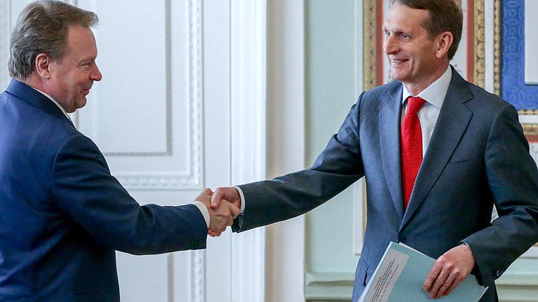 Встреча с Председателем ПА ОБСЕ И.Канервой . 