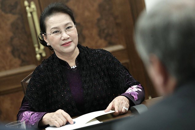 Председатель Национального собрания Вьетнама Нгуен Тхи Ким Нган