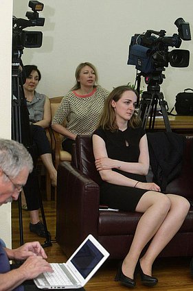 В рамках работы парламентского медиа-клуба состоялась встреча с руководителем Россотрудничества Л.Н.Глебовой.