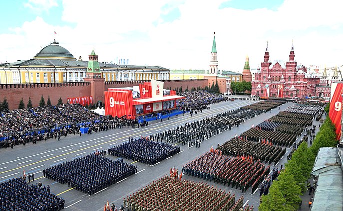 Военный парад в ознаменование 80-й годовщины Победы в Великой Отечественной войне. Фото: Иван Секретарев, РИА «Новости»
