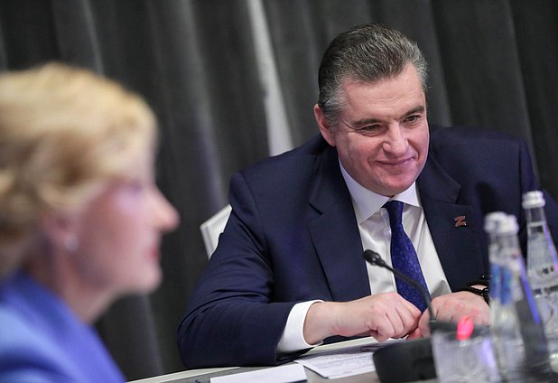 Leader of the LDPR faction, Chairman of the Committee on International Affairs Leonid Slutsky