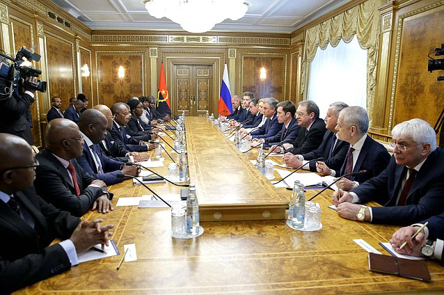 Meeting of Chairman of the State Duma Viacheslav Volodin and President of Angola João Lourenço