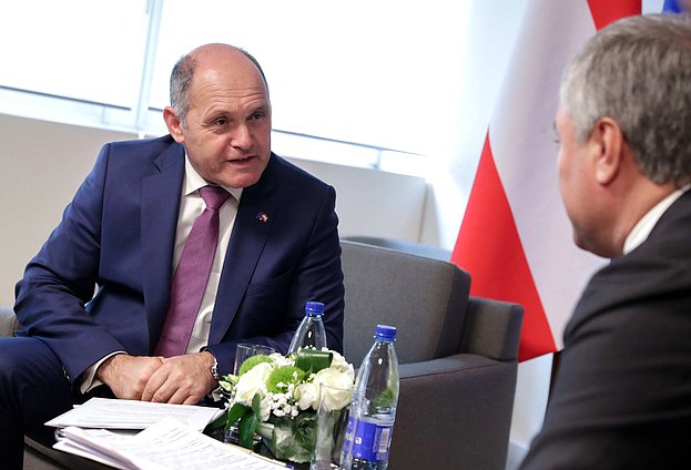 Chairman of the State Duma Viacheslav Volodin and President of the Austrian National Council Wolfgang Sobotka