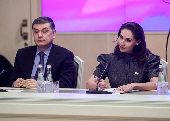 Member of the Committee on Security and Corruption Control Adalby Shkhagoshev and member of the Committee on International Affairs Roza Chemeris