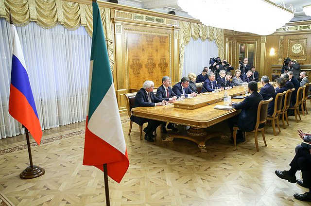 Meeting of Chairman of the State Duma Viacheslav Volodin and President of the Senate of Italy Maria Elisabetta Alberti Casellati