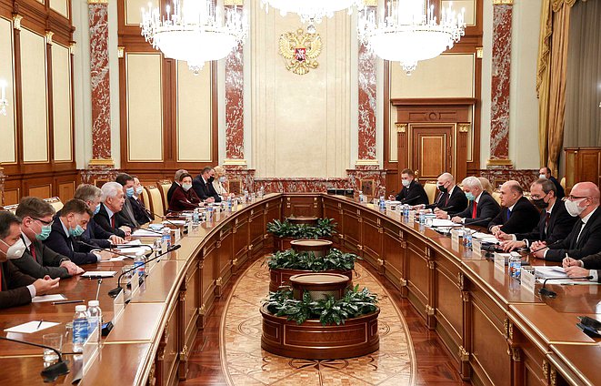 Встреча Председателя Правительства РФ Михаила Мишустина с членами фракции «Единая Россия»